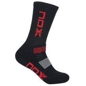 calcetines nox largos negros rojos